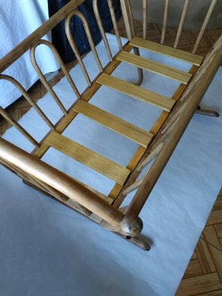 Cuna Mecedora Antigua Estilo Thonet