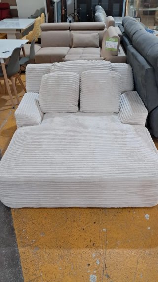 Sofá Cama Beige/Blanco