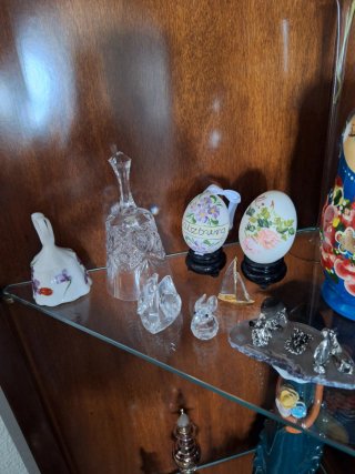 Figuritas de porcela y cristal