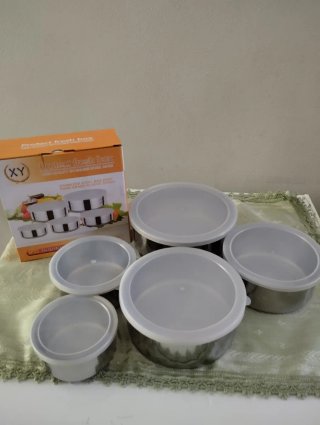 Set 5 Contenitori Acciaio Inox XY