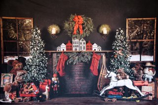 Fondos de tela navideños