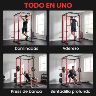 Jaula Potencia Rack Sentadillas Barra