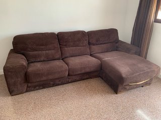 Sofá modular marrón 2,90m