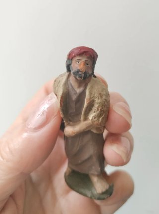 Figura Belén Barro Cocido Castells Antigua