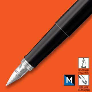 Penna stilografica Parker nera design classico