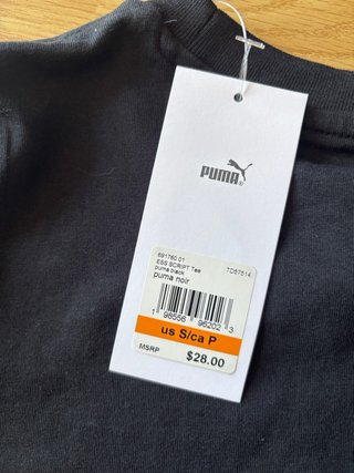 Camiseta Puma Negra Talla M