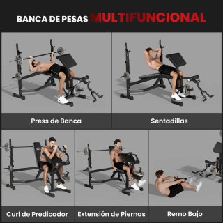 Banco Musculación Multifuncional