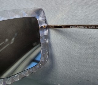 Gafas de sol cuadradas transparentes