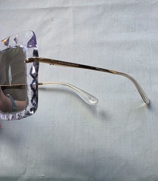 Gafas de sol cuadradas transparentes