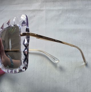 Gafas de sol cuadradas transparentes