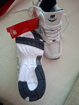 Zapatillas New Balance 530 Blancas Azul/plata.