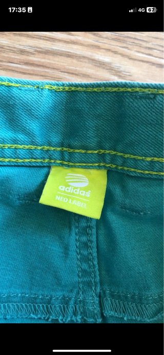 Shorts Adidas Verdes tejano