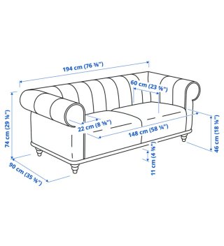 Sofá de 2 plazas Ikea beige