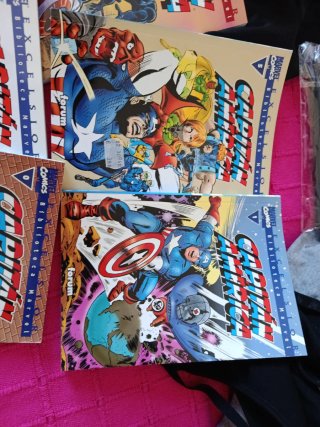 7 tomos biblioteca Marvel capitan América