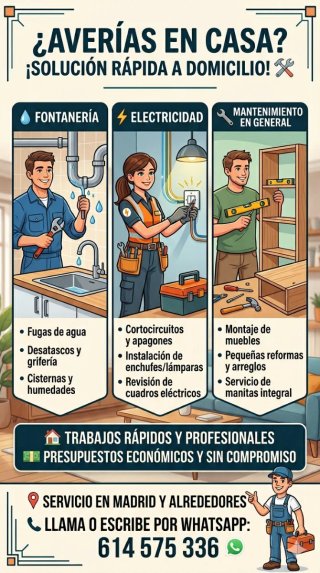 Reparaciones a domicilio.