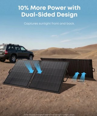 Panel Solar Anker SOLIX PS200 Bifacial Negro