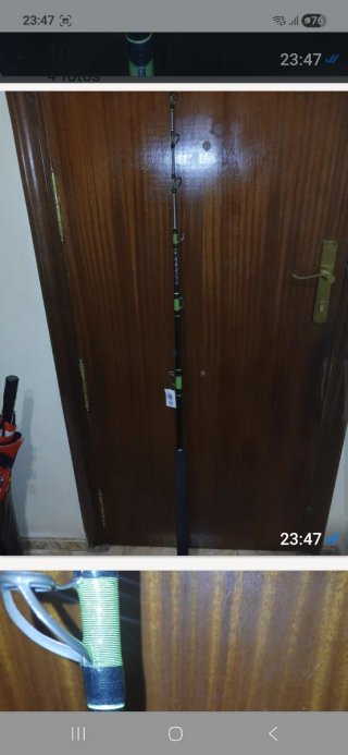 Carrete Shimano Tiagra U 50W II y caña kali kunan