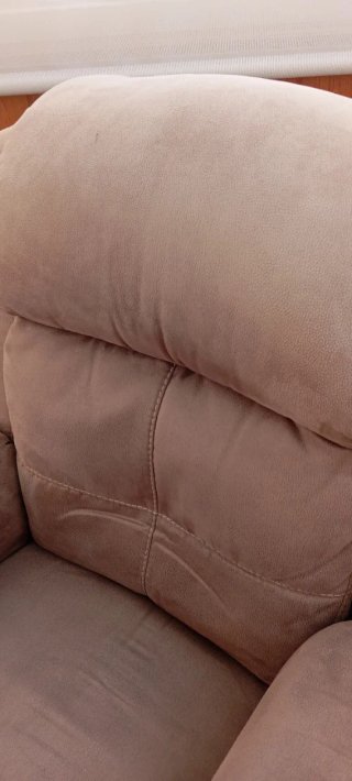 Sofá de ante desenfundable beige