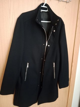 Abrigo largo Zara negro