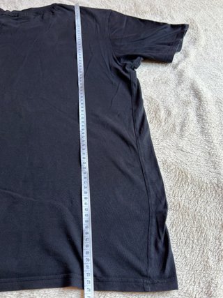 Camiseta Champion Negra Logo Bordado Talla XXL