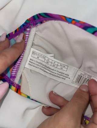 Top de bikini multicolor