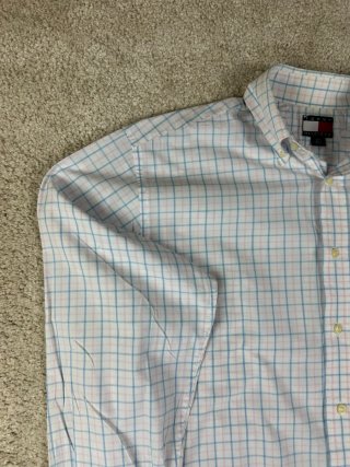 Camisa Tommy Hilfiger S Cuadros Azul Rosa