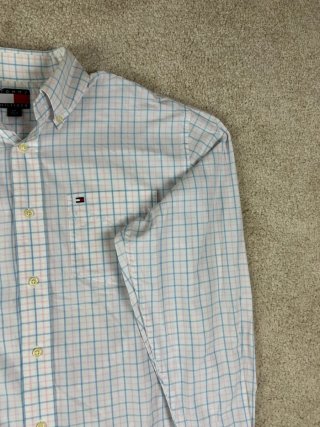 Camisa Tommy Hilfiger S Cuadros Azul Rosa