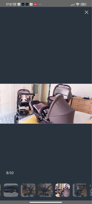 Carrito Bebé Jane 3 Piezas