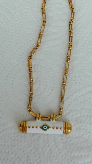 Collana barretta occhio greco