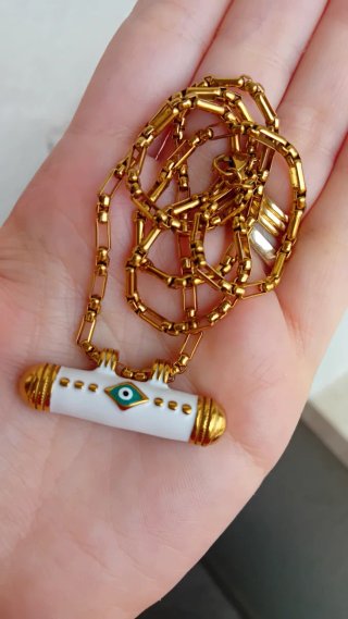 Collana barretta occhio greco
