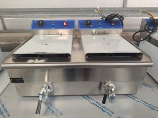 Freidora Eléctrica Sobremesa 10+10 L Nueva