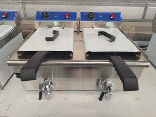 Freidora Eléctrica Sobremesa 10+10 L Nueva