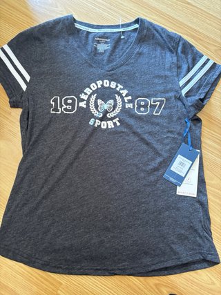 Camiseta Aeropostale Sport Gris Talla M