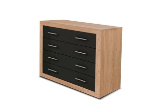 COMODA DORMITORIO KIARA 4 CAJONES ESTILO NORDICO