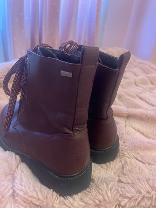 Botines de piel Mustang Burdeos Talla 37
