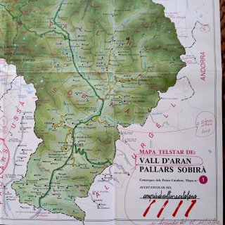 ÚNICO Mapa Telstar Vall d'Aran Maqueta de Trabajo