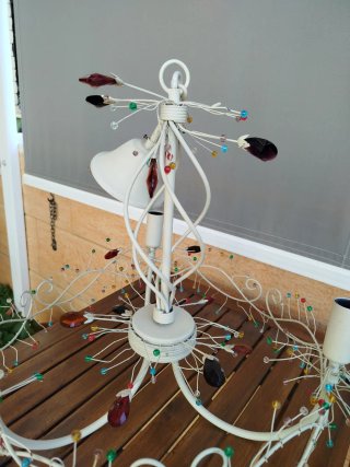 2 Lampade a sospensione decorative con perline