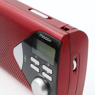 Radio portátil con alarma y pantalla digital