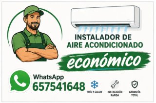 Instalador de aíre acondicionado economico