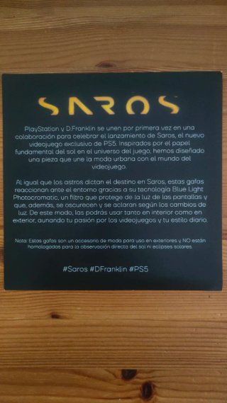 Gafas D.Franklin x PlayStation SAROS Ed. Limitada