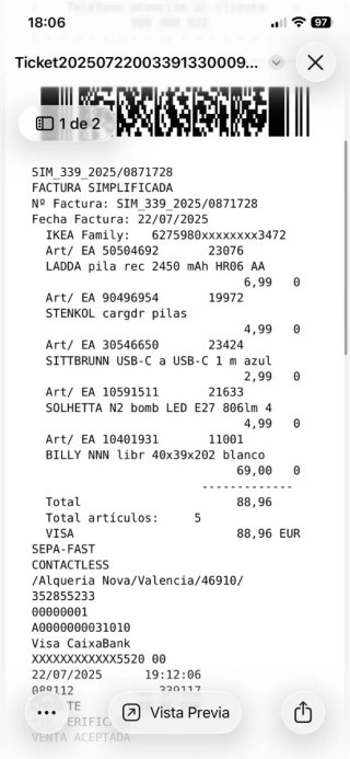 Estantería Billy IKEA 39x80x202