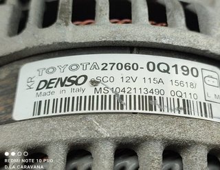 Toyota 270600q190 alternador aygo x-cite 2004658