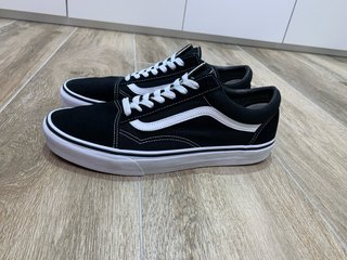 Vans Old Skool Negro/Blanco Talla 44.5 Como Nuevas