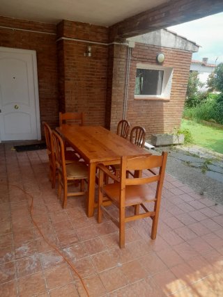 Mesa y 6 Sillas Madera Maciza