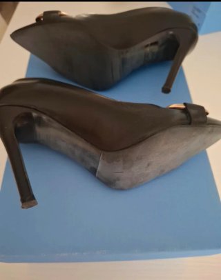 Décolleté Albano Pelle Nero Tacco Alto