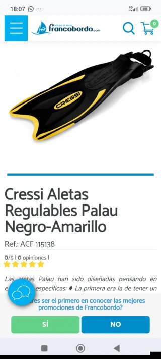 Aletas Cressi Ajustables Buceo