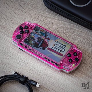 PSP 2000 Cyber Pink USB-C 64GB Batería Nueva