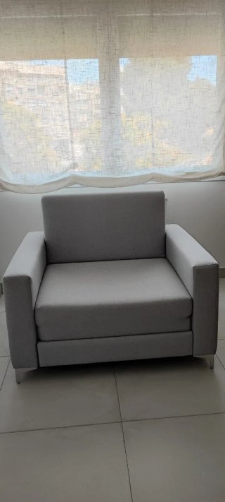 Sillón Cama Gris