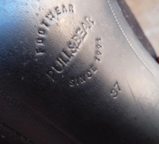 Sandalias tacón Pull&Bear negras 37