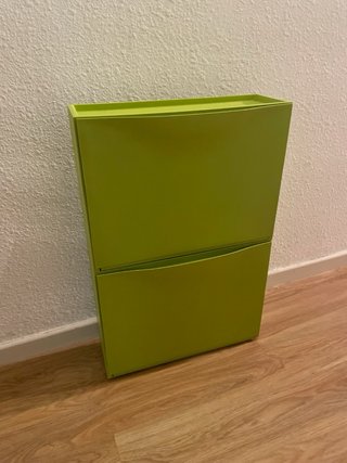 Zapatero verde en plastico  Modelo Trofast